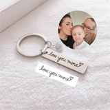 Porte-clés de Signature personnalisé, Projection de photos personnalisée, écriture réelle, cadeau commémoratif pour animaux de compagnie, cadeau de saint-valentin Ma boutique