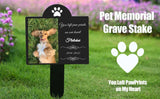 Piquet de jardin commémoratif personnalisé pour animaux de compagnie, panneau de jardin en acrylique, marqueurs de tombe pour animaux de compagnie, cadeau commémoratif personnalisé pour chien et chat Ma boutique