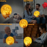 Lampe lunaire imprimée en 3D, texte Photo personnalisé, veilleuse USB personnalisée, anniversaire, fête des mères, saint-valentin, vacances, cadeau lunaire Ma boutique