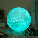 Lampe lunaire imprimée en 3D, texte Photo personnalisé, veilleuse USB personnalisée, anniversaire, fête des mères, saint-valentin, vacances, cadeau lunaire Ma boutique
