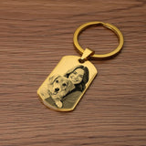 Porte-clés Photo personnalisé pour conduite sûre, cadeau de Couple Photo personnalisé pour lui, cadeaux commémoratifs pour animaux de compagnie, porte-clés pour hommes et femmes Ma boutique
