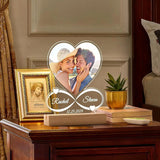 Lampe Personnalisée avec Photo et Texte de Léon, Veilleuse pour Femmes et Hommes, Cadeaux d'Anniversaire et de Mariage pour Couples Ma boutique
