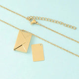 Collier photo enveloppe, adapté aux femmes et aux filles, bijoux cadeaux photo de famille ouvrable en acier inoxydable, pendentif personnalisé Ma boutique