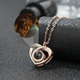 Colliers Photo de Projection personnalisés, collier Photo personnalisé pour femmes, cadeaux pour mères, Collection de mémoire, bijoux en forme de cœur Ma boutique