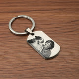 Porte-clés Photo personnalisé pour conduite sûre, cadeau de Couple Photo personnalisé pour lui, cadeaux commémoratifs pour animaux de compagnie, porte-clés pour hommes et femmes Ma boutique