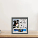 Cadre Photo en bois, cadre d'images commémoratives pour animaux de compagnie, avec porte-Collar pour chien et chat, cadeau de sympathie, collier de signe Photo non inclus Ma boutique