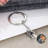 Porte-clés de Projection de Photo personnalisé, porte-clés de Projection de Photo en forme de cœur personnalisé pour femmes, cadeaux commémoratifs d'anniversaire Ma boutique