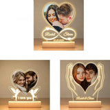 Lampe Personnalisée avec Photo et Texte de Léon, Veilleuse pour Femmes et Hommes, Cadeaux d'Anniversaire et de Mariage pour Couples Ma boutique