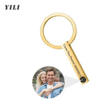 Porte-clés de Projection de Photo personnalisé, porte-clés de Projection de Photo en forme de cœur personnalisé pour femmes, cadeaux commémoratifs d'anniversaire Ma boutique