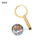 Porte-clés de Projection de Photo personnalisé, porte-clés de Projection de Photo en forme de cœur personnalisé pour femmes, cadeaux commémoratifs d'anniversaire Ma boutique