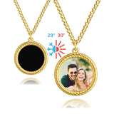 Collier magique personnalisé à commande thermique, colliers avec images cachées personnalisées pour femmes, Photos personnalisables, cadeau de noël pour femmes Ma boutique