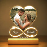 Anniversaire Femmes Hommes Couples Cadeaux Photo personnalisée Cadre d'amour Plaque acrylique personnalisée Cadeaux de Saint-Valentin pour lui et elle Ma boutique