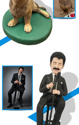 Figurines Bobblehead personnalisées faites à la main pour animaux de compagnie, poupées en argile personnalisées, Sculpture de statue 3d de votre photo, conception de modèle de chat et de chien Ma boutique