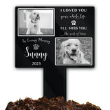 Piquet de jardin commémoratif personnalisé pour chien et chat, marqueur de perte de tombe pour animaux de compagnie, empreintes de pattes, plaque de jardin extérieure, cadeau pour animaux de compagnie Ma boutique
