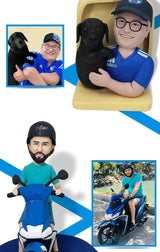 Figurines Bobblehead personnalisées faites à la main pour animaux de compagnie, poupées en argile personnalisées, Sculpture de statue 3d de votre photo, conception de modèle de chat et de chien Ma boutique