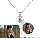 Colliers Photo de Projection personnalisés, collier Photo personnalisé pour femmes, cadeaux pour mères, Collection de mémoire, bijoux en forme de cœur Ma boutique