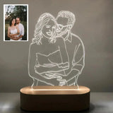 Lampe photo 3D personnalisée saint valentin avec base de gravure, personnalisé cadeau femmes , cadeau personnalisés,lampe personnalisée,cadeaux personnalisés, lampe photo personnalisé anniversaire des travailleurs Ma boutique