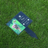 Piquet de jardin commémoratif personnalisé pour chien et chat, marqueur de perte de tombe pour animaux de compagnie, empreintes de pattes, plaque de jardin extérieure, cadeau pour animaux de compagnie Ma boutique