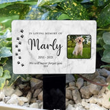 Piquet de jardin commémoratif personnalisé pour chien et chat, marqueur de perte de tombe pour animaux de compagnie, empreintes de pattes, plaque de jardin extérieure, cadeau pour animaux de compagnie Ma boutique