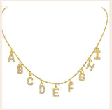 Collier personnalisé en acier inoxydable pour femme, pendentif lettre Alpahbet, nom initial, déclaration de collier, cadeau de breloques Ma boutique