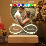 Anniversaire Femmes Hommes Couples Cadeaux Photo personnalisée Cadre d'amour Plaque acrylique personnalisée Cadeaux de Saint-Valentin pour lui et elle Ma boutique