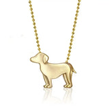 Collier en acier inoxydable pour chiot, pendentif en diamant pour chien, corrida, corgi, caniche, chaîne de clavicule à retention de couleur plaquée or Ma boutique