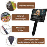 Piquet de jardin commémoratif personnalisé pour chien et chat, marqueur de perte de tombe pour animaux de compagnie, empreintes de pattes, plaque de jardin extérieure, cadeau pour animaux de compagnie Ma boutique