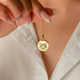 Collier commémoratif de portrait d'animal familier personnalisé, collier commémoratif de fourrure d'animal familier, photo gravée de chien, bijoux de chat, cadeau de perte d'animal familier pour elle Ma boutique