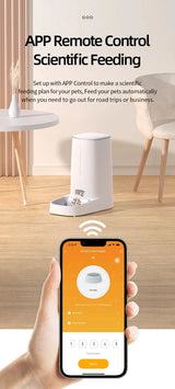 ROJECO-Mangeoire automatique intelligente pour animaux de compagnie, distributeur de nourriture pour chat, distributeur de croquettes, télécommande, bouton WiFi, accessoires pour chats et chiens Ma boutique