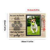 Cadre Photo commémoratif pour animaux de compagnie, souvenir en bois avec urnes pour animaux de compagnie, bouteille pour chiens, cendres, perte de chiens, cadeau de sympathie pour chien, papa, chat, maman Ma boutique