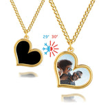 Collier magique personnalisé à commande thermique, colliers avec images cachées personnalisées pour femmes, Photos personnalisables, cadeau de noël pour femmes Ma boutique
