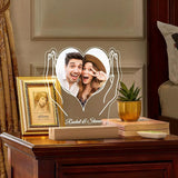 Lampe Personnalisée avec Photo et Texte de Léon, Veilleuse pour Femmes et Hommes, Cadeaux d'Anniversaire et de Mariage pour Couples Ma boutique