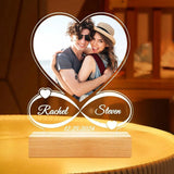 Lampe Personnalisée avec Photo et Texte de Léon, Veilleuse pour Femmes et Hommes, Cadeaux d'Anniversaire et de Mariage pour Couples Ma boutique