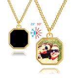 Collier magique personnalisé à commande thermique, colliers avec images cachées personnalisées pour femmes, Photos personnalisables, cadeau de noël pour femmes Ma boutique