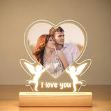 Lampe Personnalisée avec Photo et Texte de Léon, Veilleuse pour Femmes et Hommes, Cadeaux d'Anniversaire et de Mariage pour Couples Ma boutique