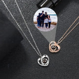 Colliers Photo de Projection personnalisés, collier Photo personnalisé pour femmes, cadeaux pour mères, Collection de mémoire, bijoux en forme de cœur Ma boutique