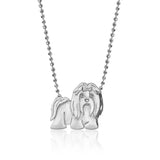Collier en acier inoxydable pour chiot, pendentif en diamant pour chien, corrida, corgi, caniche, chaîne de clavicule à retention de couleur plaquée or Ma boutique