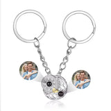 Porte-clés de Projection de Photo personnalisé, porte-clés de Projection de Photo en forme de cœur personnalisé pour femmes, cadeaux commémoratifs d'anniversaire Ma boutique