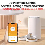 ROJECO-Mangeoire automatique intelligente pour animaux de compagnie, distributeur de nourriture pour chat, distributeur de croquettes, télécommande, bouton WiFi, accessoires pour chats et chiens Ma boutique