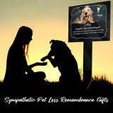 Piquet de jardin commémoratif personnalisé pour chien et chat, marqueur de perte de tombe pour animaux de compagnie, empreintes de pattes, plaque de jardin extérieure, cadeau pour animaux de compagnie Ma boutique