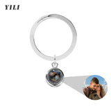 Porte-clés de Projection de Photo personnalisé, porte-clés de Projection de Photo en forme de cœur personnalisé pour femmes, cadeaux commémoratifs d'anniversaire Ma boutique