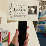 Piquet commémoratif personnalisé pour animaux de compagnie, marqueur acrylique, pierre tombale, Souvenirs pour chiens et chats, perte d'animaux, ajouter de la Photo et du texte, cadeau commémoratif Ma boutique