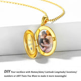 U7 925 argent Sterling personnalisé Photo ovale médaillon collier pour les femmes personnalisé graver fleur votre photo bijoux cadeau pour elle Ma boutique