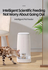ROJECO-Mangeoire automatique intelligente pour animaux de compagnie, distributeur de nourriture pour chat, distributeur de croquettes, télécommande, bouton WiFi, accessoires pour chats et chiens Ma boutique