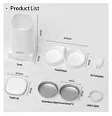 ROJECO-Mangeoire automatique intelligente pour animaux de compagnie, distributeur de nourriture pour chat, distributeur de croquettes, télécommande, bouton WiFi, accessoires pour chats et chiens Ma boutique