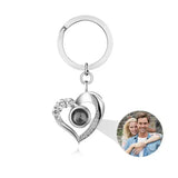 Porte-clés de Projection de Photo personnalisé, porte-clés de Projection de Photo en forme de cœur personnalisé pour femmes, cadeaux commémoratifs d'anniversaire Ma boutique