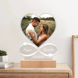 Anniversaire Femmes Hommes Couples Cadeaux Photo personnalisée Cadre d'amour Plaque acrylique personnalisée Cadeaux de Saint-Valentin pour lui et elle Ma boutique