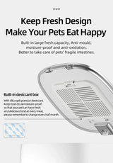 ROJECO-Mangeoire automatique intelligente pour animaux de compagnie, distributeur de nourriture pour chat, distributeur de croquettes, télécommande, bouton WiFi, accessoires pour chats et chiens Ma boutique