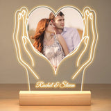 Lampe Personnalisée avec Photo et Texte de Léon, Veilleuse pour Femmes et Hommes, Cadeaux d'Anniversaire et de Mariage pour Couples Ma boutique