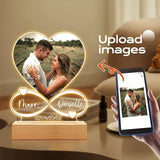 Anniversaire Femmes Hommes Couples Cadeaux Photo personnalisée Cadre d'amour Plaque acrylique personnalisée Cadeaux de Saint-Valentin pour lui et elle Ma boutique